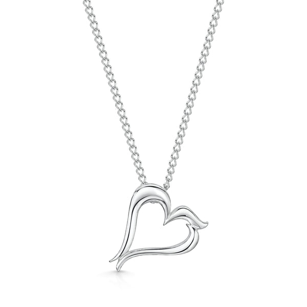Bradleys 'B' Heart Necklace