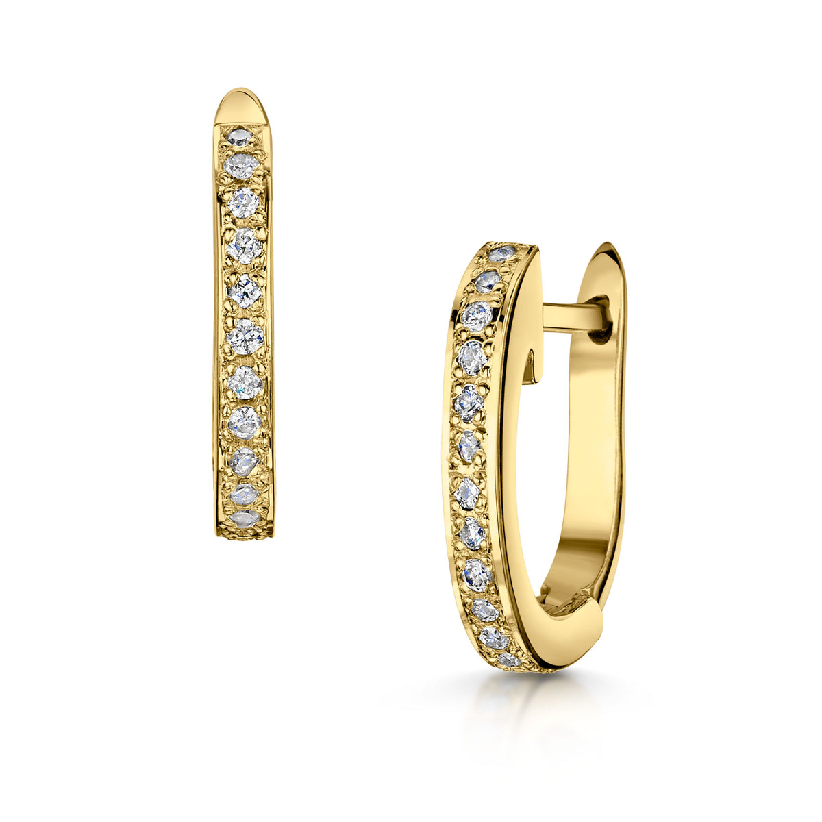 Bradleys Diamond Huggie Earrings