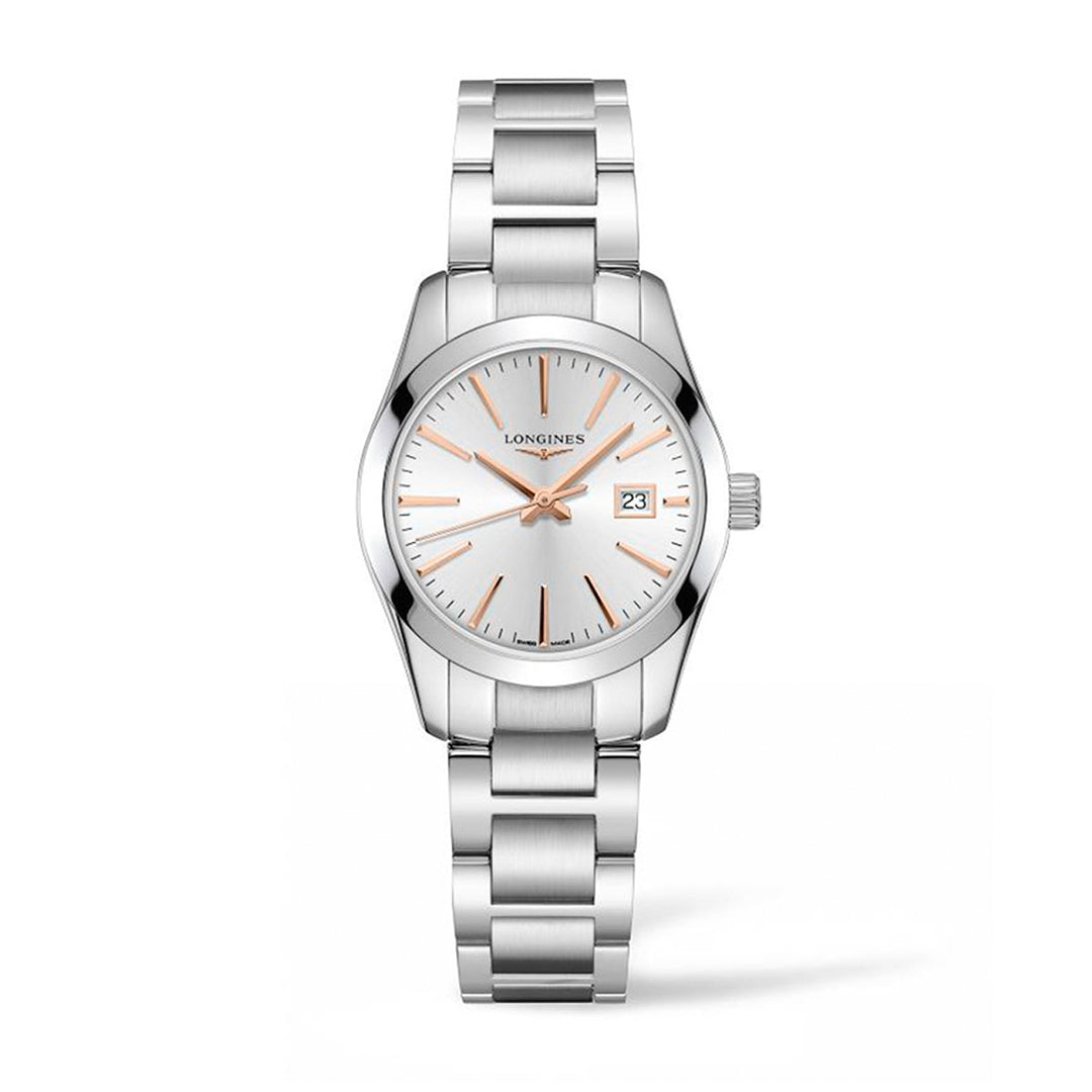 Longines Conquest Classic Silver Ladies Watch