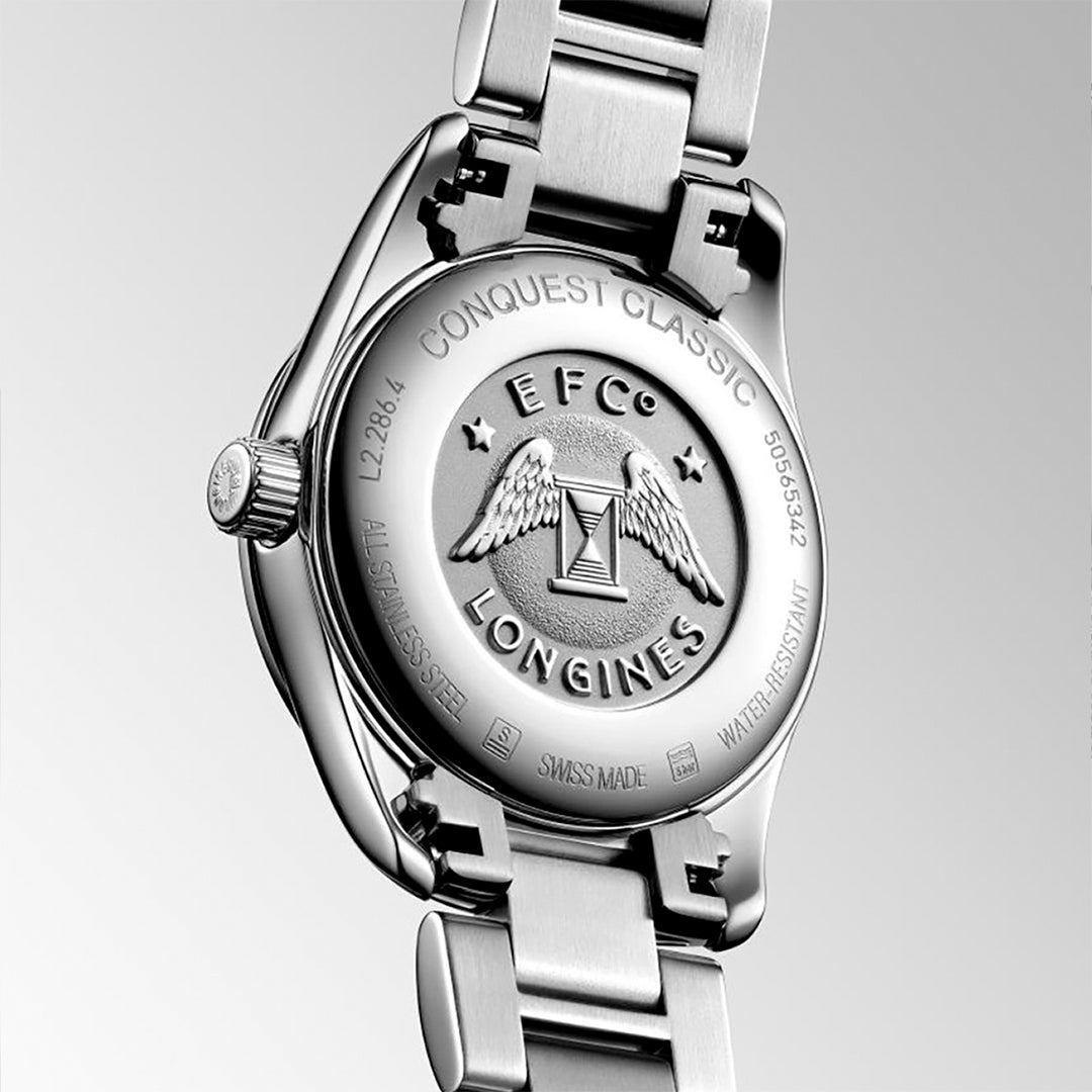 Longines Conquest Classic Silver Ladies Watch