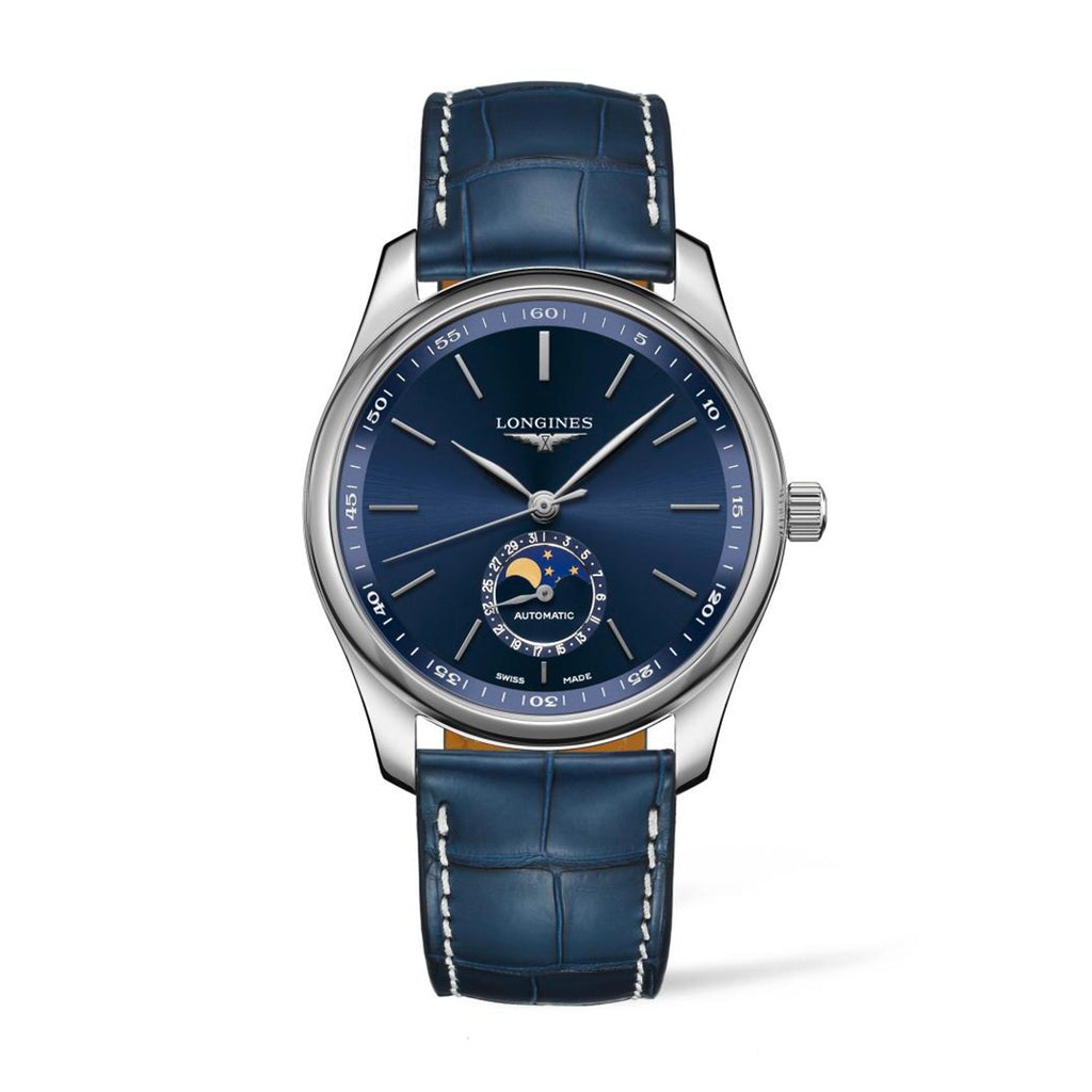 Longines Flagship Automatic Blue Silver Mens Watch