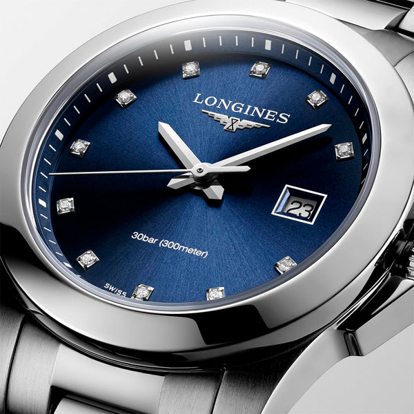 Longines Conquest Silver Ladies Watch