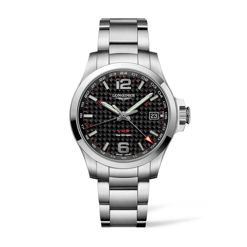 Longines Conquest V.H.P Silver Mens Watch