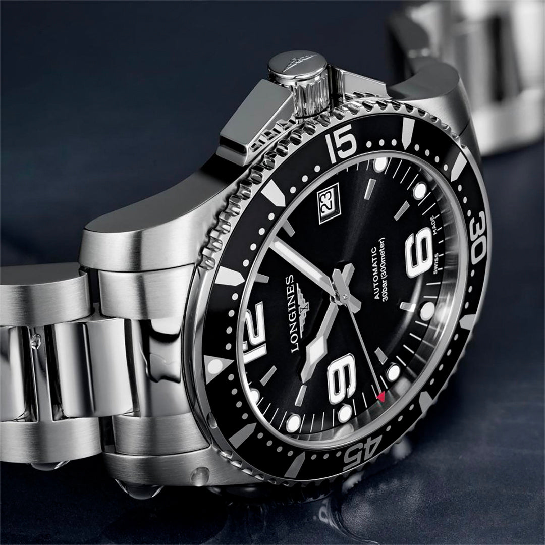 Longines HydroConquest Automatic Silver Mens Watch