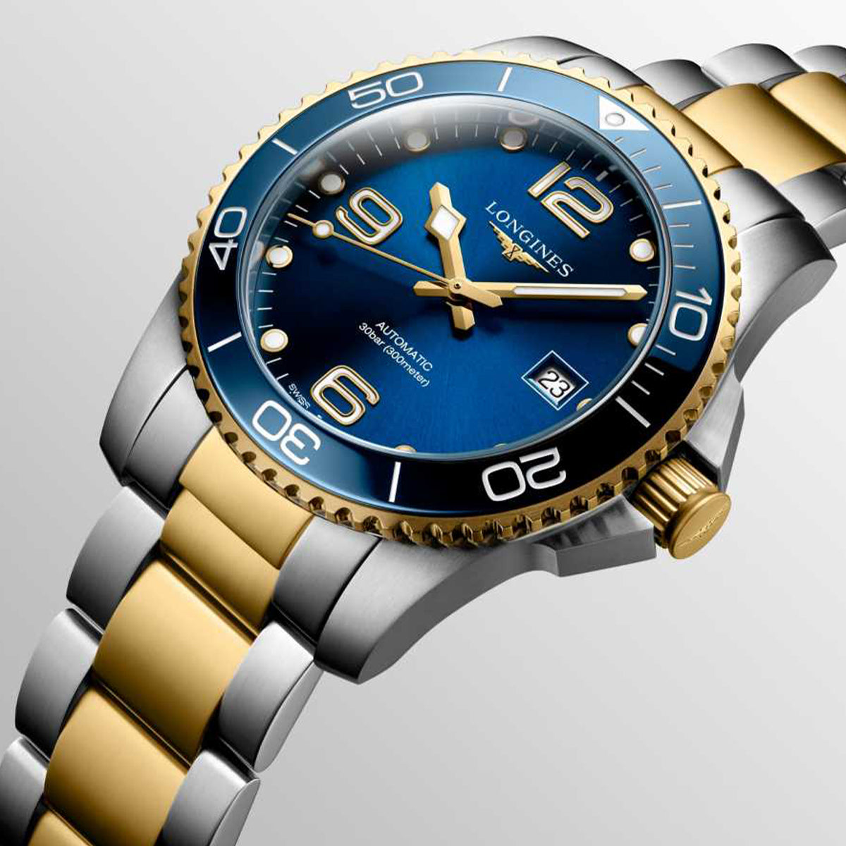 Longines HydroConquest Automatic Two Tone Mens Watch