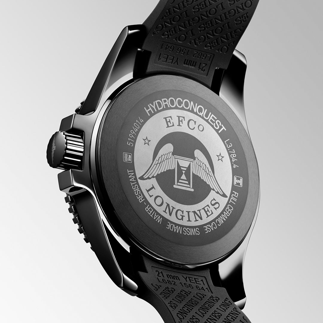 Longines HydroConquest Automatic Black Mens Watch
