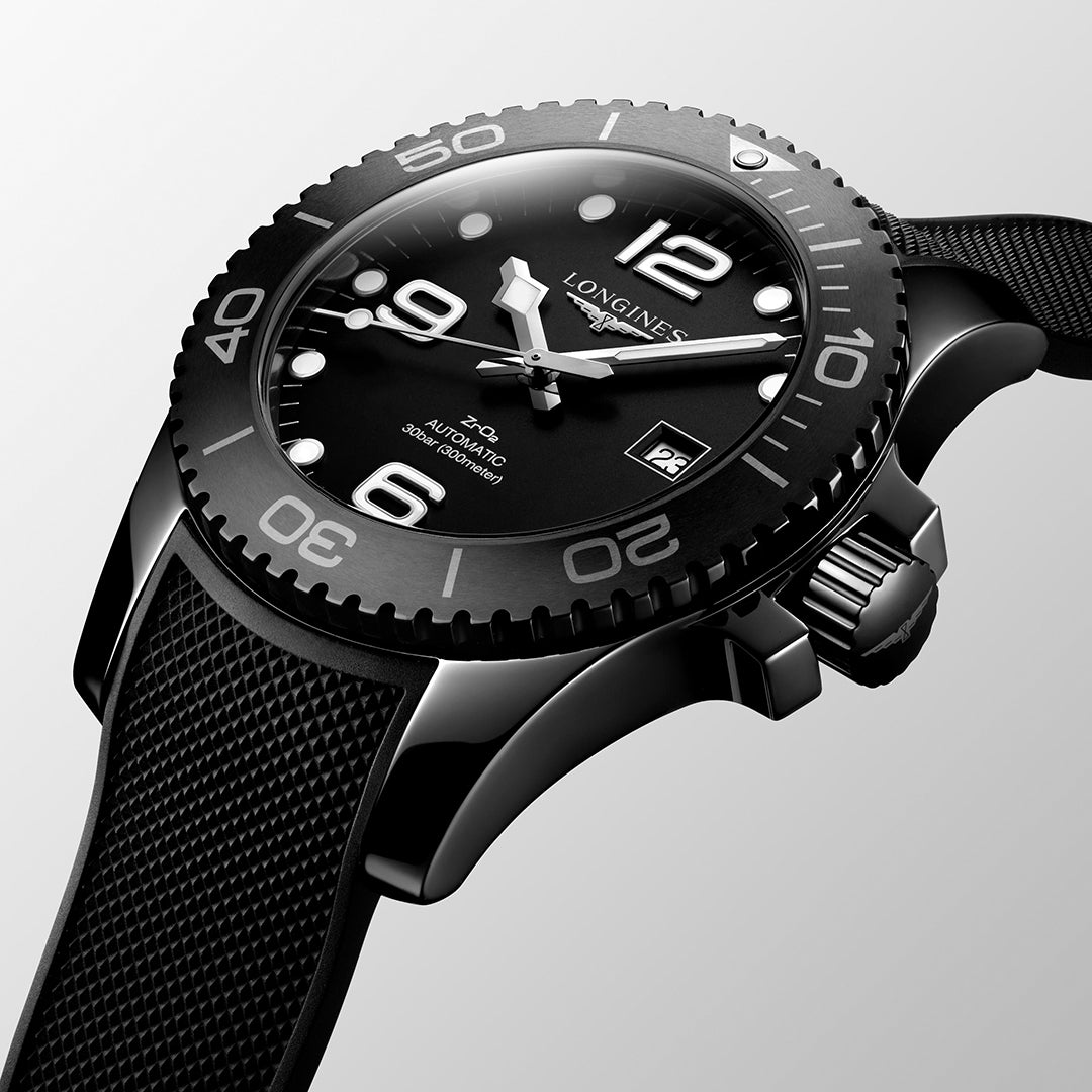 Longines HydroConquest Automatic Black Mens Watch