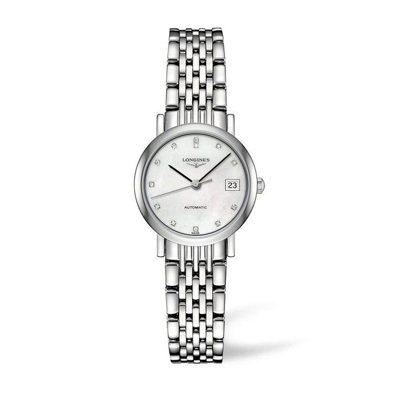Longines Elegant Mother of Pearl Automatic Ladies Watch