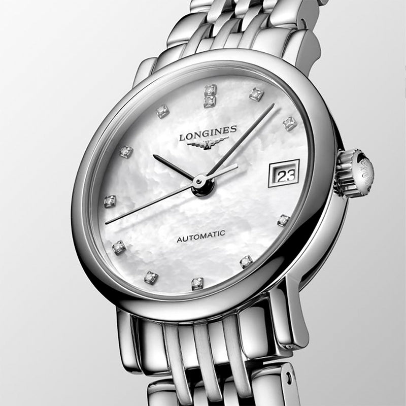 Longines Elegant Mother of Pearl Automatic Ladies Watch