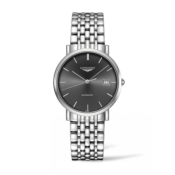 Longines Elegant Automatic Silver Mens Watch