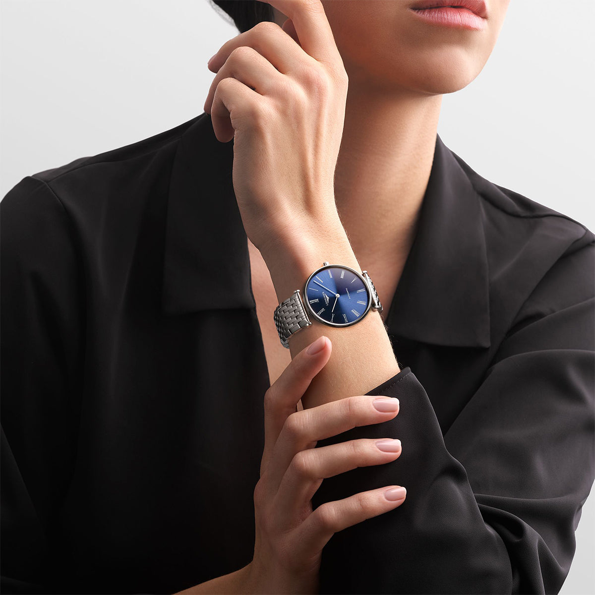 Longines La Grande Classique Blue Silver Ladies Watch