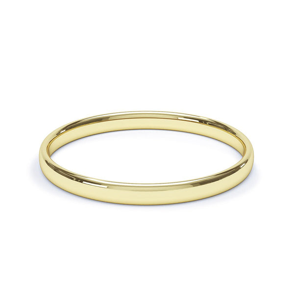 2.5mm 18ct Yellow Gold Classic Court Wedding Band