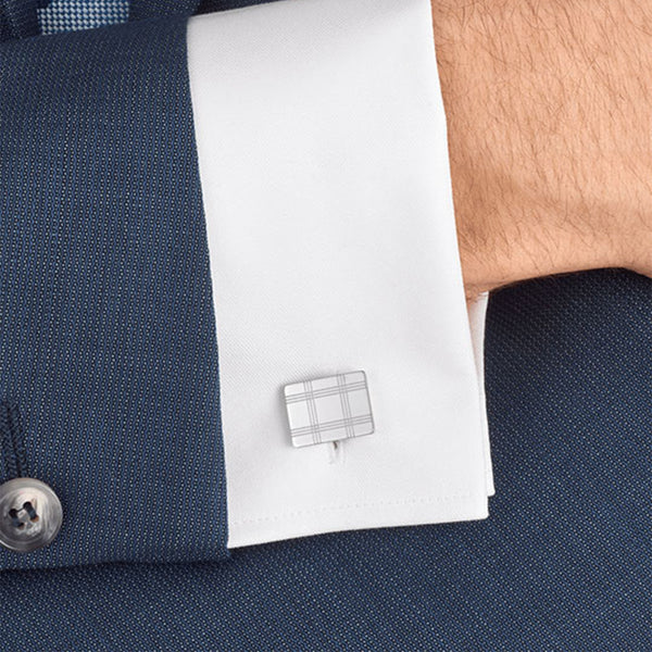 Montblanc Sartorial Rectangular Steel Cufflinks