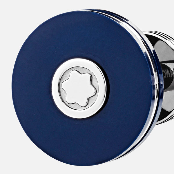 Montblanc Stainless Blue Resin Cufflinks