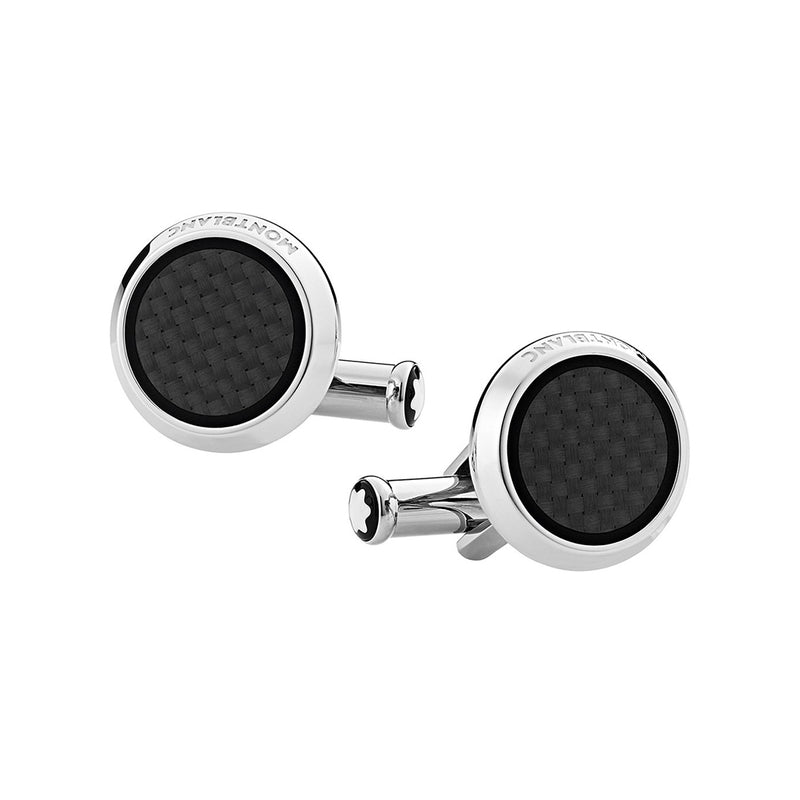 Montblanc Carbon-Patterned Cufflinks