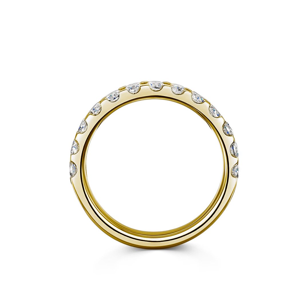 Embrace Platinum 1.00ct Half Diamond Band