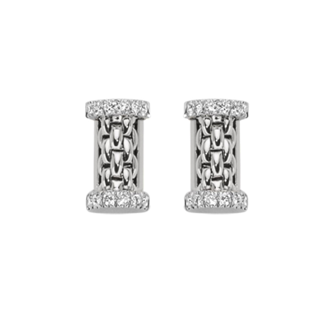 Fope Essentials 18ct White Gold Diamond Stud Earrings