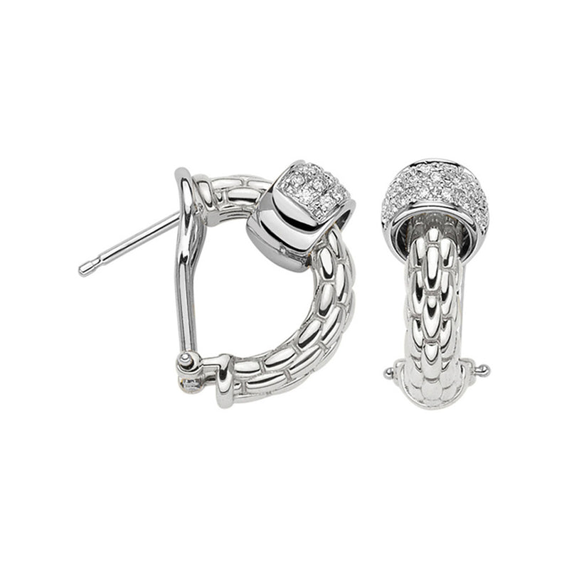 Fope Solo 18ct White Gold Earrings
