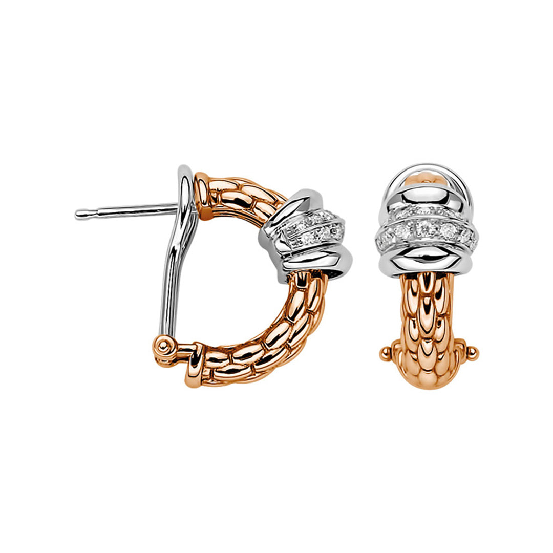 Fope Solo 18ct Rose Gold Earrings