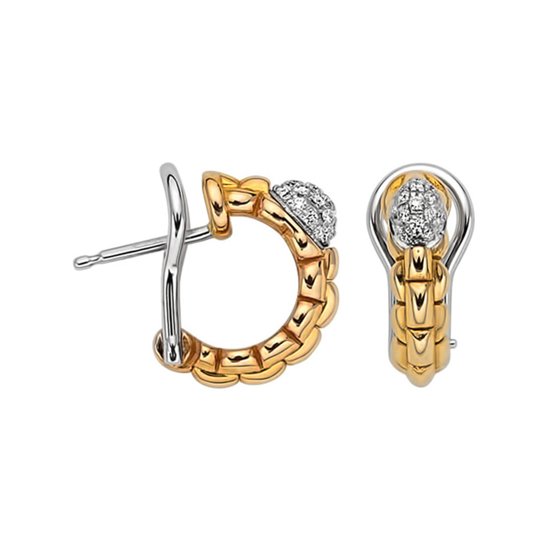 Fope Eka Tiny 18ct Yellow Gold Earrings