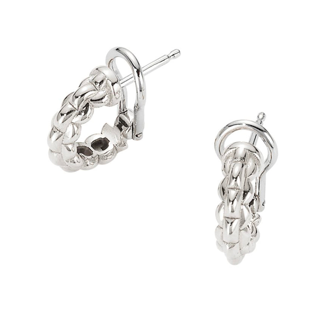 Fope Eka Tiny 18ct White Gold Hoop Earrings