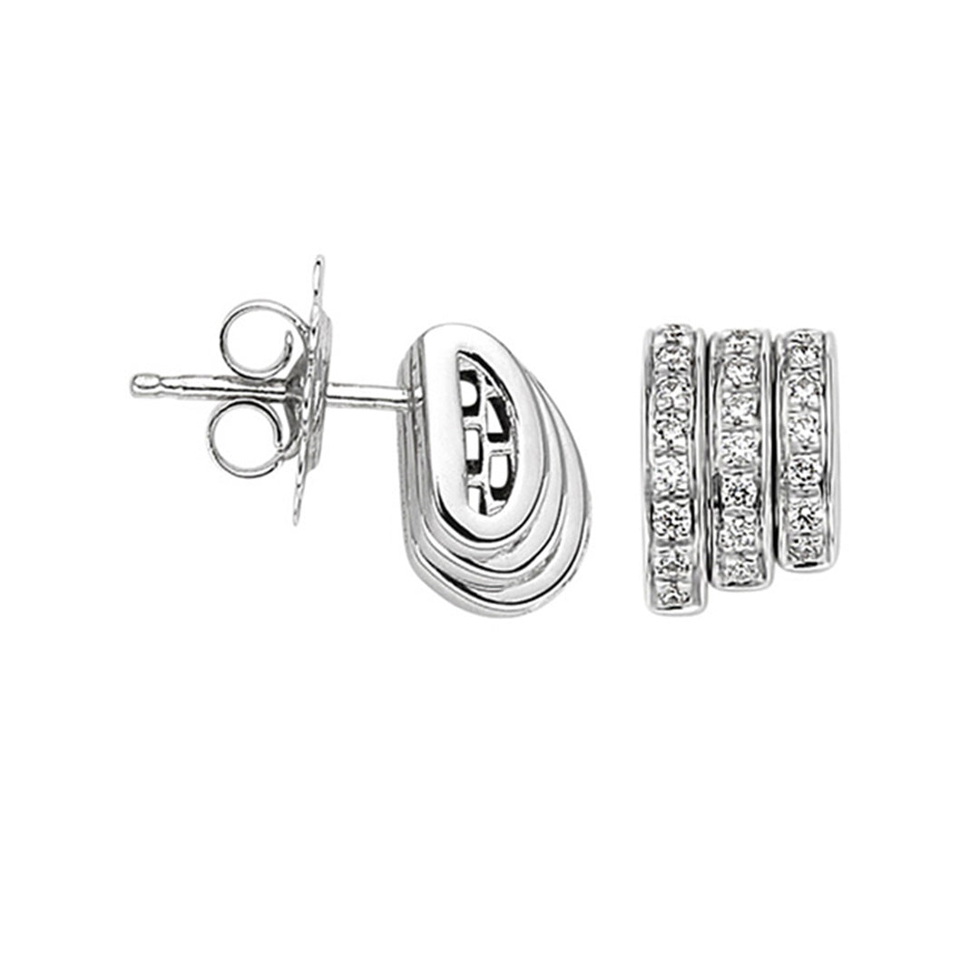 Fope Prima 18ct White Gold Earrings