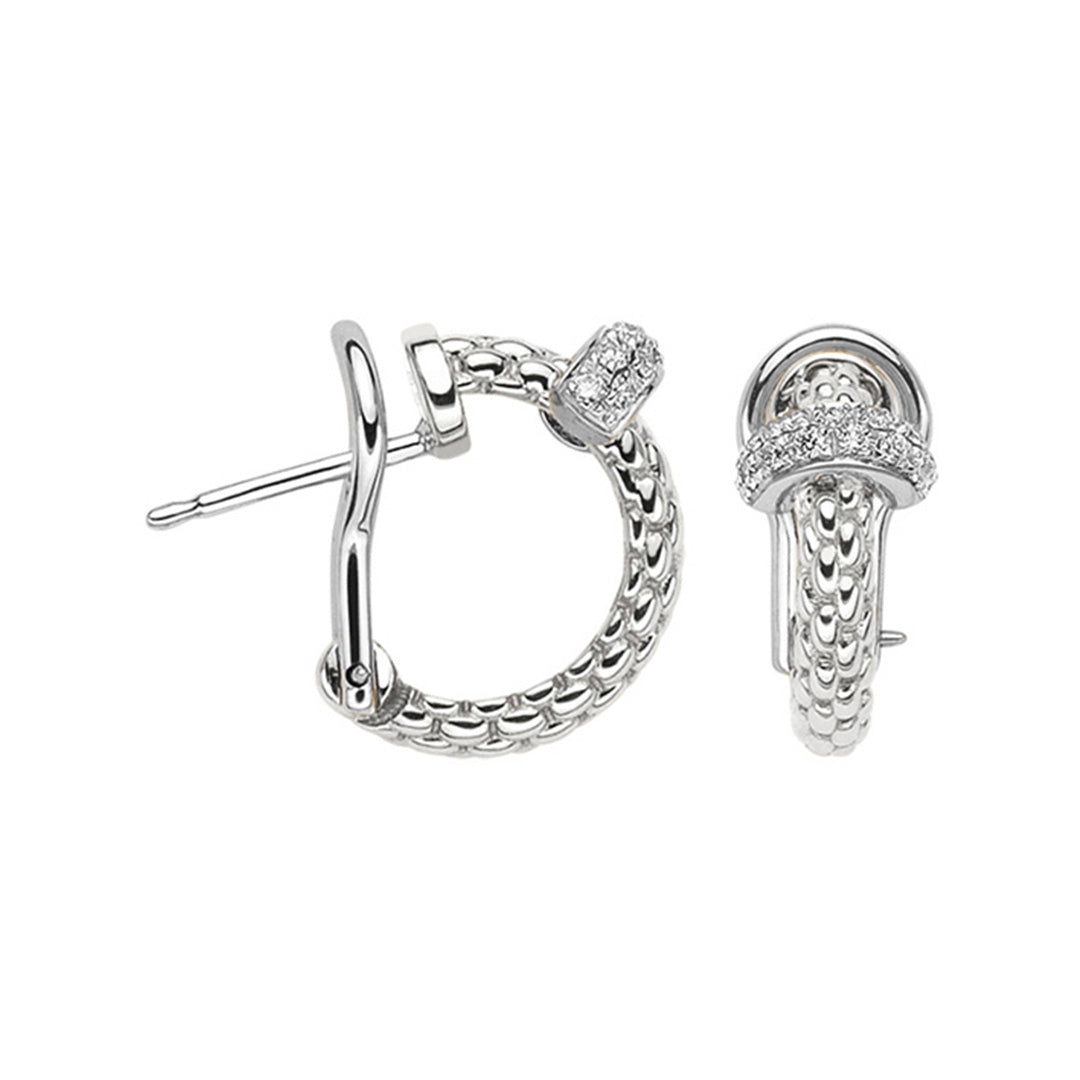 Fope Prima 18ct White Gold Earrings