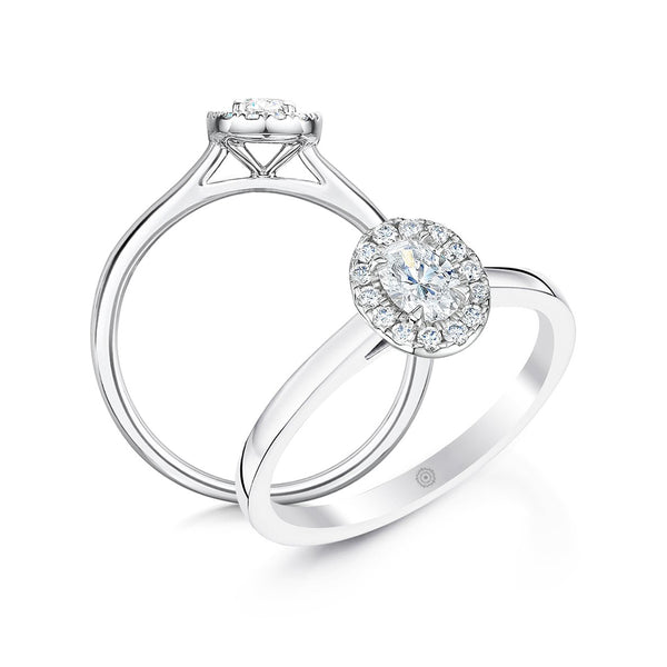 1.25 ct Round Halo Engagement Ring | CR172 | Icing On The Ring