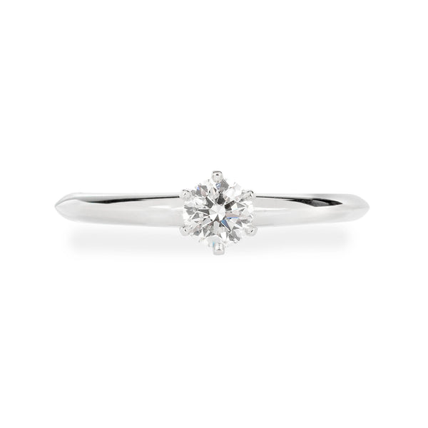 Pre-Owned Platinum Diamond Tiffany Ring