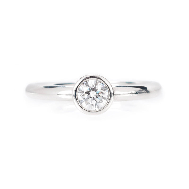 Pre-Owned Tiffany Platinum Diamond Solitaire Ring