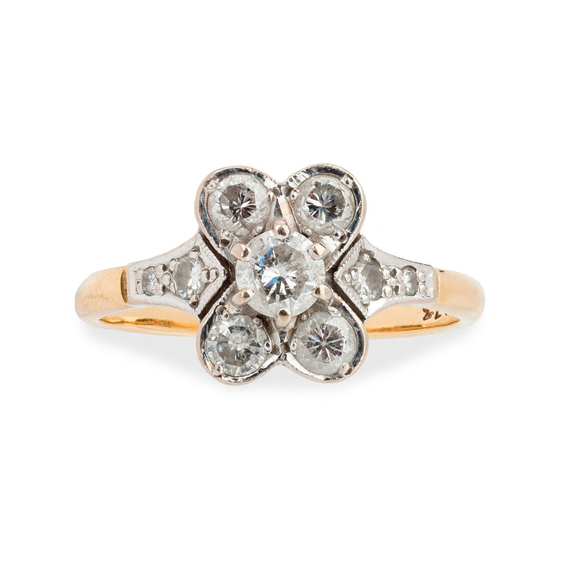 Pre-Owned 18ct Art Deco Style Diamond Ring