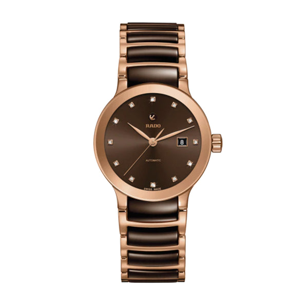 Rado Centrix Brown Automatic Ladies Watch