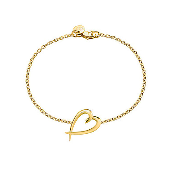 Shaun Leane Sabre Yellow Gold Vermeil Heart Bracelet