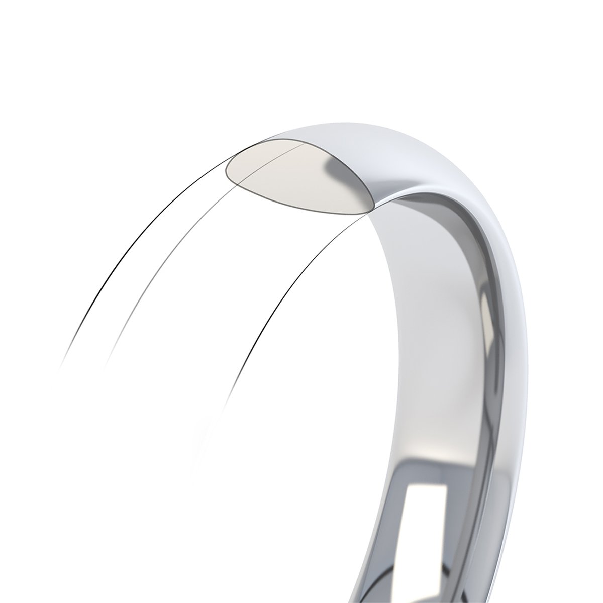 profile iluustration on slight court ring
