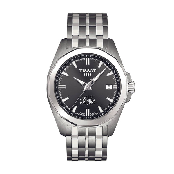 Tissot T-Sport PRC 100 Titanium Silver Mens Watch