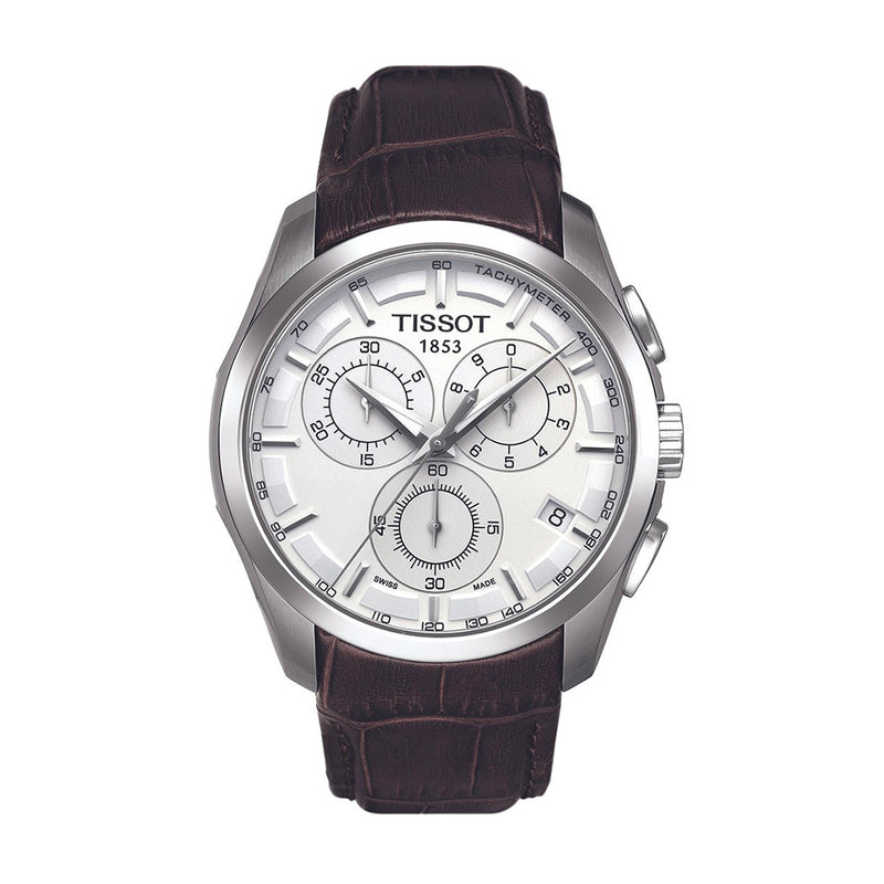 Tissot T-Classic Couturier Chronograph Silver Mens Watch