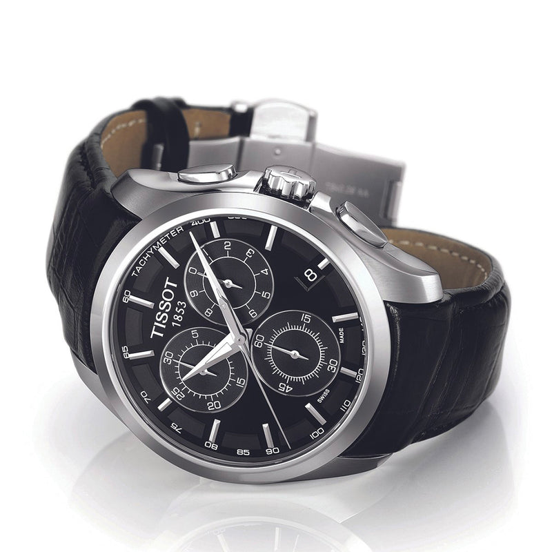 Tissot T-Classic Couturier Chronograph Silver Mens Watch