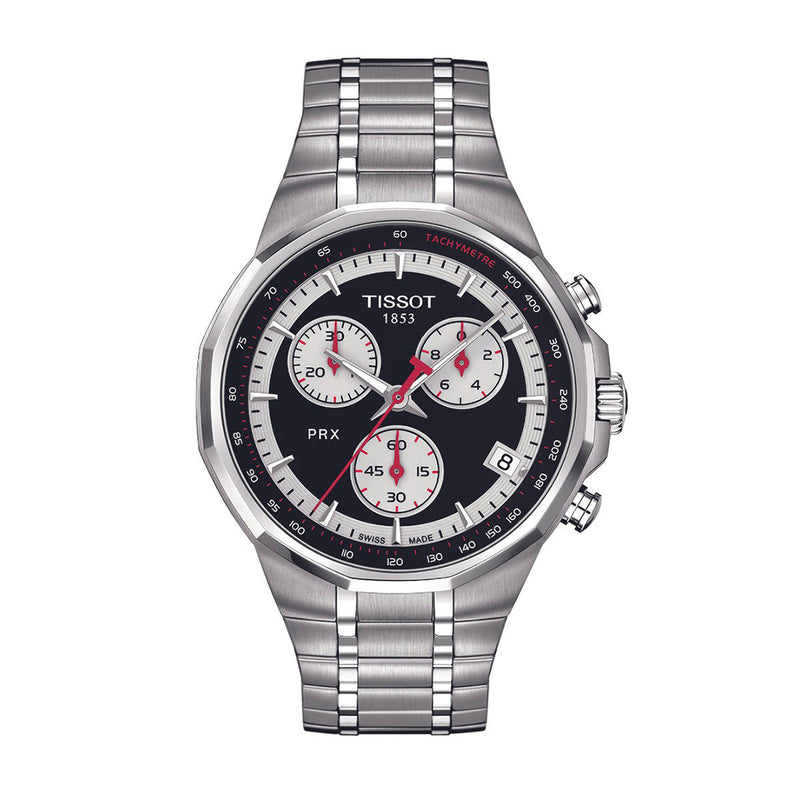 Tissot T-Sport PRX Chronograph Silver Mens Watch