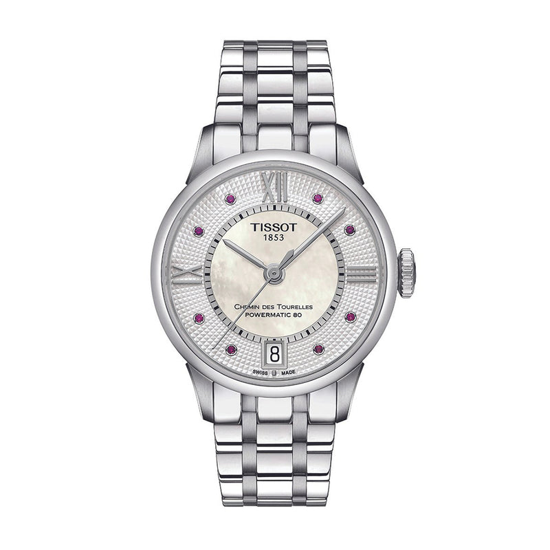 Tissot T-Classic Chemin des Tourelles Automatic Silver Ladies Watch