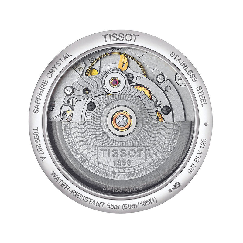 Tissot T-Classic Chemin des Tourelles Automatic Silver Ladies Watch