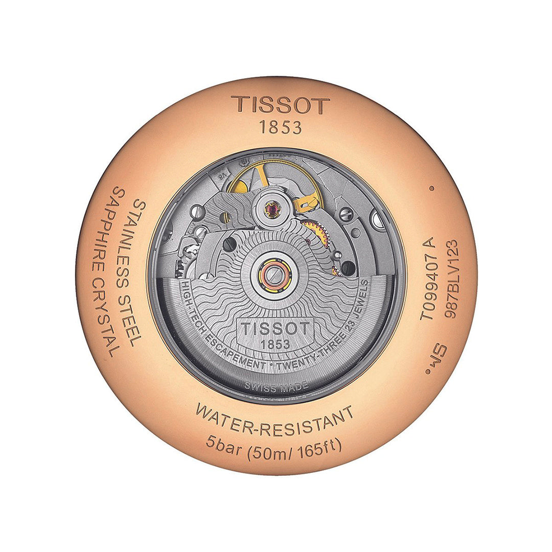 Tissot T-Classic Chemin des Tourelles Automatic Rose Mens Watch