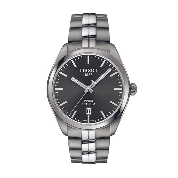 Tissot T- Classic PR100 Titanium Silver Mens Watch
