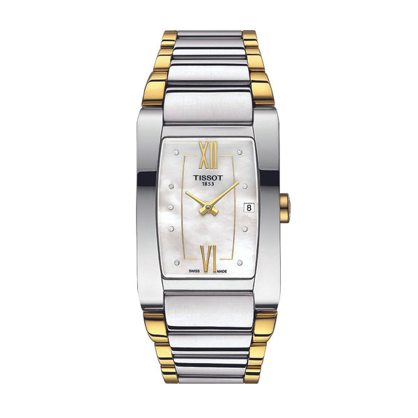 Tissot T-Lady Mother of Pearl Two Tone Ladies Watch