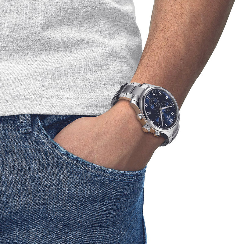 Tissot T-Sport XL Chronograph Silver Mens Watch