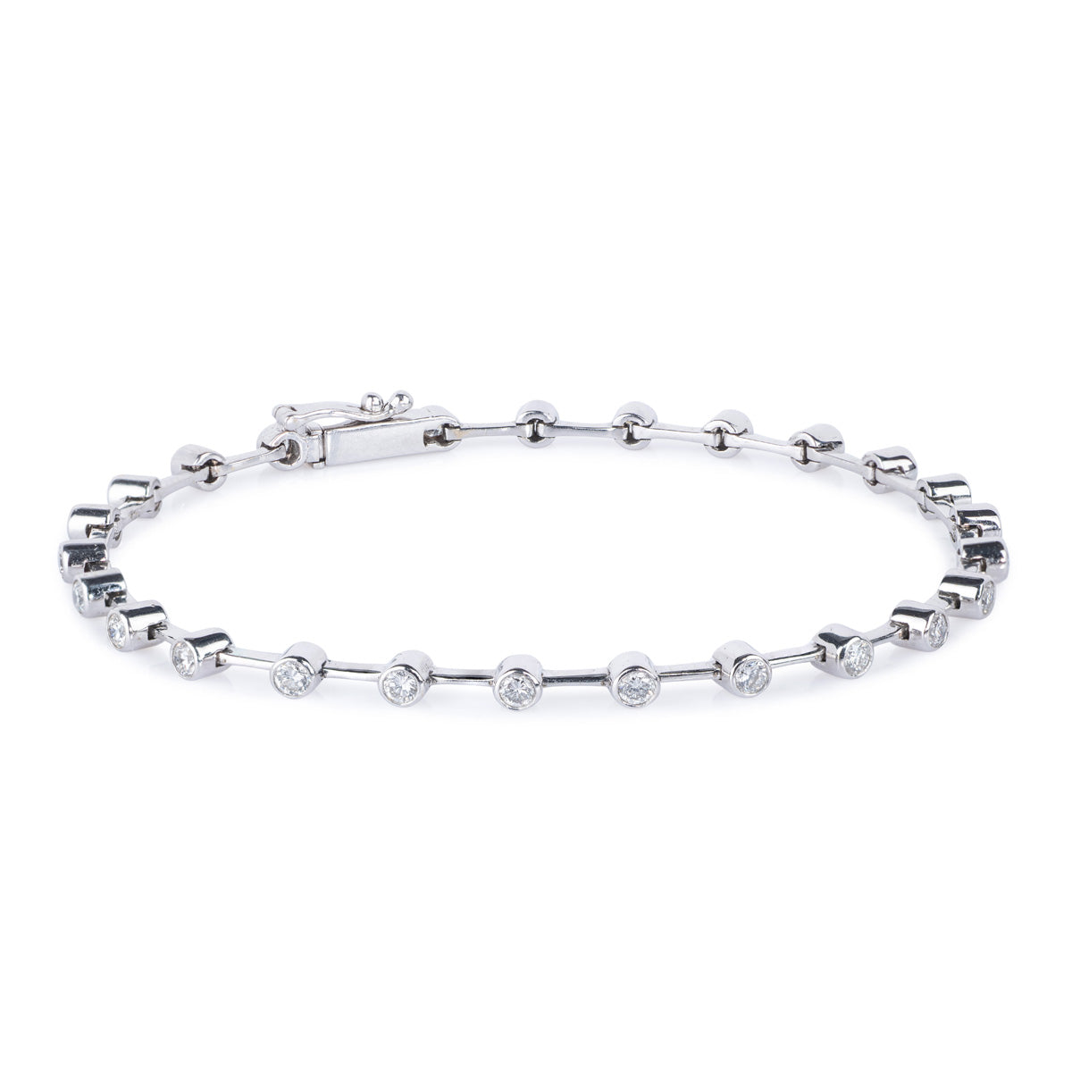 Bradleys 18ct white gold diamond bracelet