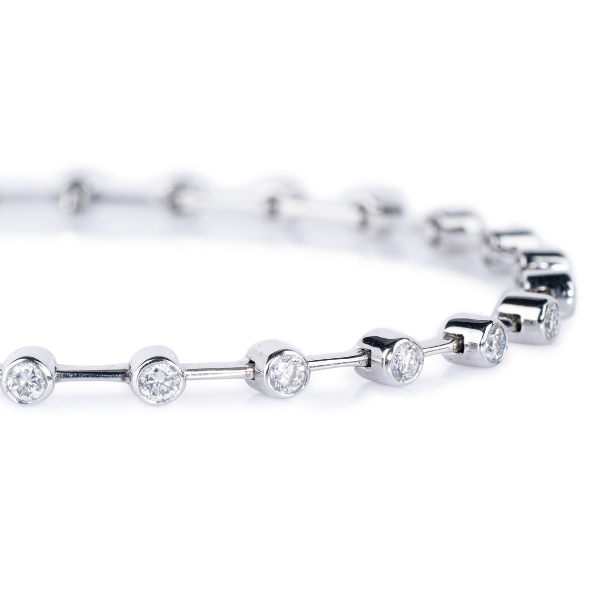 Bradleys 18ct white gold diamond bracelet