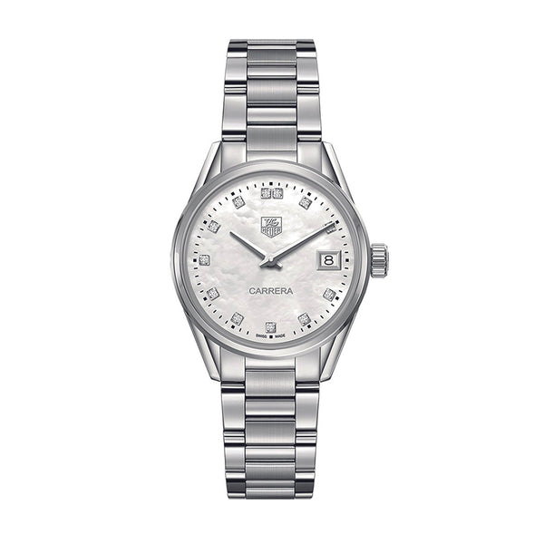 TAG Heuer Carrera White Mother of Pearl Ladies Watch