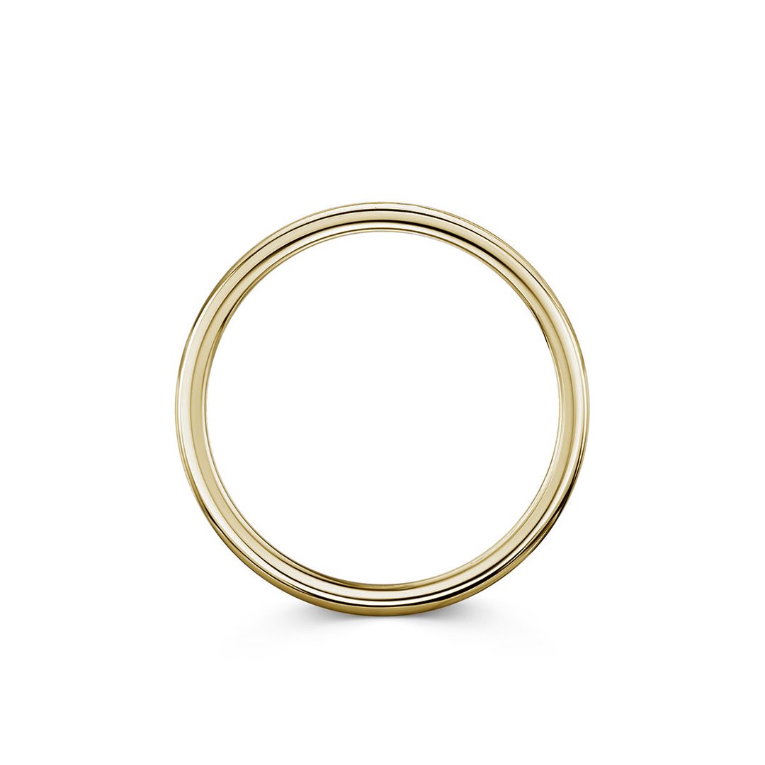 Beloved Platinum 0.15ct Half Diamond Band