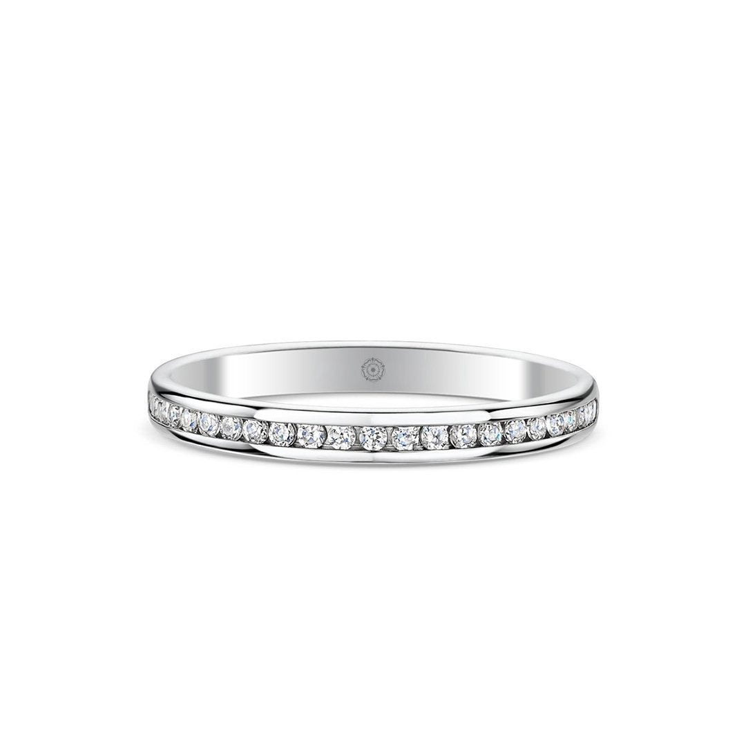 Beloved 18ct Yellow Gold  0.20ct Half Diamond Band