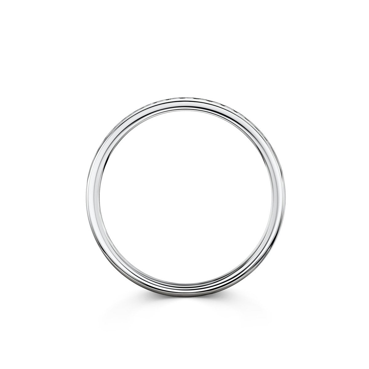 diamond set band side angle
